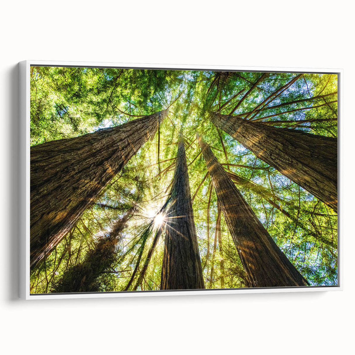 Vintage poster art of California's Big Sur on a framed canvas, featuring a colorful palette, ideal for living room decor.