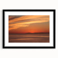 Extra large abstract art print featuring colorful, textured scenery of Catalina, USA, in a black frame.