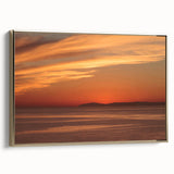 Vintage poster art of Catalina, California landscape on framed canvas with black and gold tones.