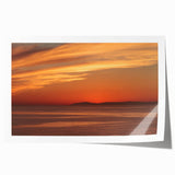 Extra large rolled print of Catalina, California scenery with vibrant floral elements, ideal for art wall dining room.