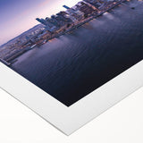 Art deco poster of San Francisco skyline in monochrome, rolled canvas, suitable for dining room wall.
