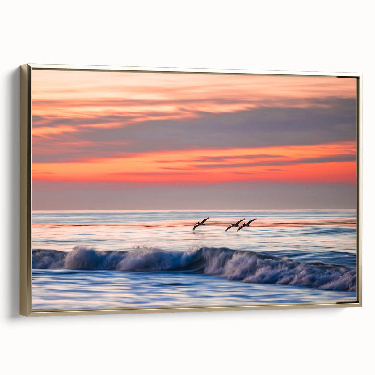 Framed canvas depicting a vintage-style Santa Barbara landscape in muted gold and black tones, ideal for bedroom decor.