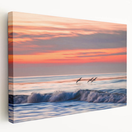 Large art print of Santa Barbara scenery in muted earth tones on stretched canvas, ideal for kitchen wall decor.