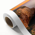 Art Deco poster of Santa Cruz scenery in pastel colors on rolled canvas, ideal for nursery wall art.