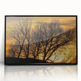 Large abstract wall art depicting the Vail, Colorado scenery in muted earth tones on a framed acrylic.