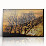 Large abstract wall art depicting the Vail, Colorado scenery in muted earth tones on a framed acrylic.