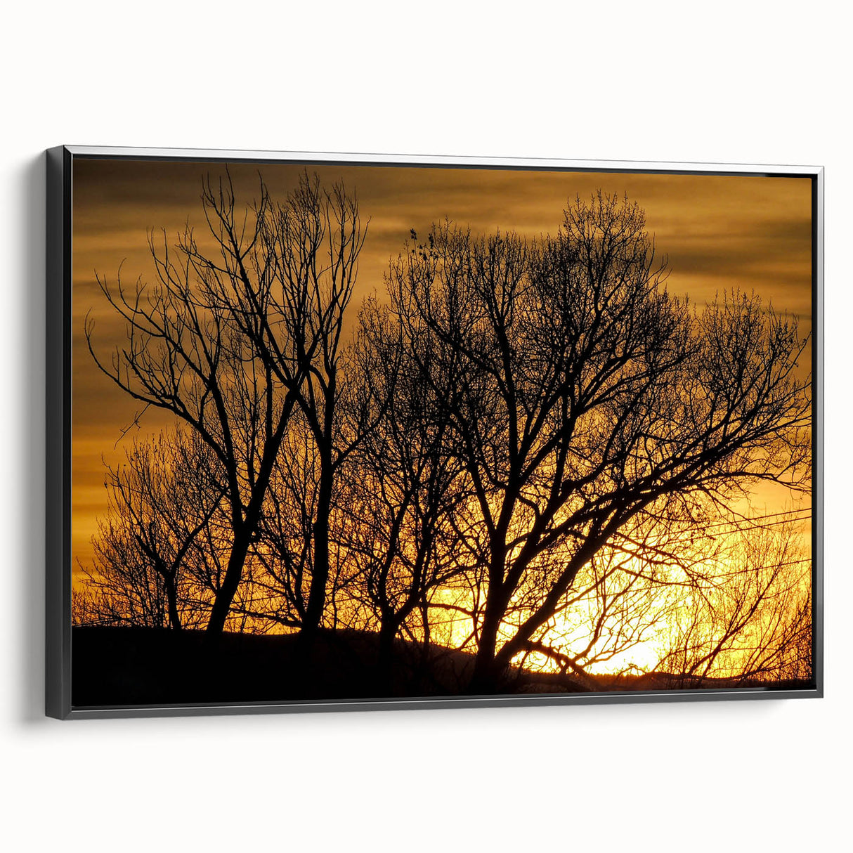 Black and white landscape art painting of Vail, Colorado, on framed canvas, ideal for bedroom wall decor.