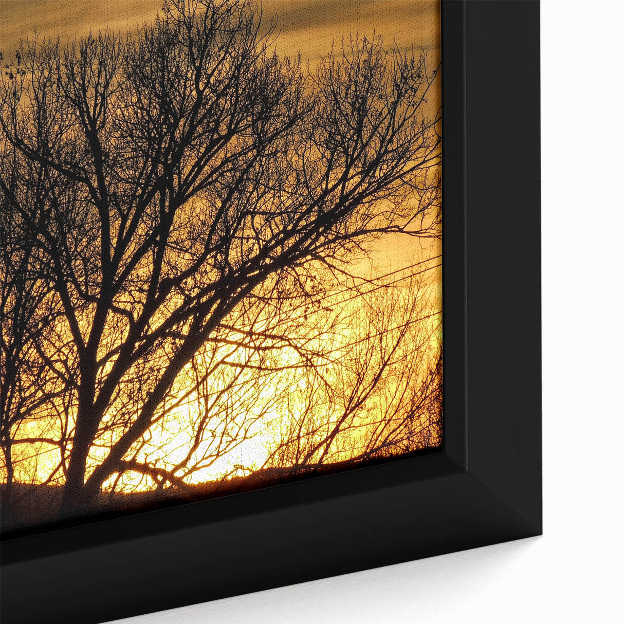 Textured black wall art depicting Vail, Colorado scenery in vibrant colors on a framed canvas.