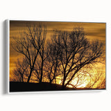 Vintage poster art of Vail, Colorado scenery on a framed canvas, featuring colorful art with black borders.