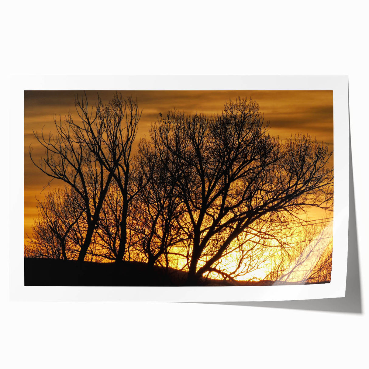 Extra large rolled print of Vail, Colorado scenery with vibrant green and blue tones, ideal for art wall dining room.