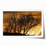 Extra large rolled print of Vail, Colorado scenery with vibrant green and blue tones, ideal for art wall dining room.