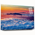 Acrylic print of a Maui landscape with lush greenery and ocean view, in vivid blue and green tones.