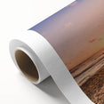 Art deco poster of Oahu, Hawaii, with pastel shades on rolled canvas, ideal for nursery wall art.