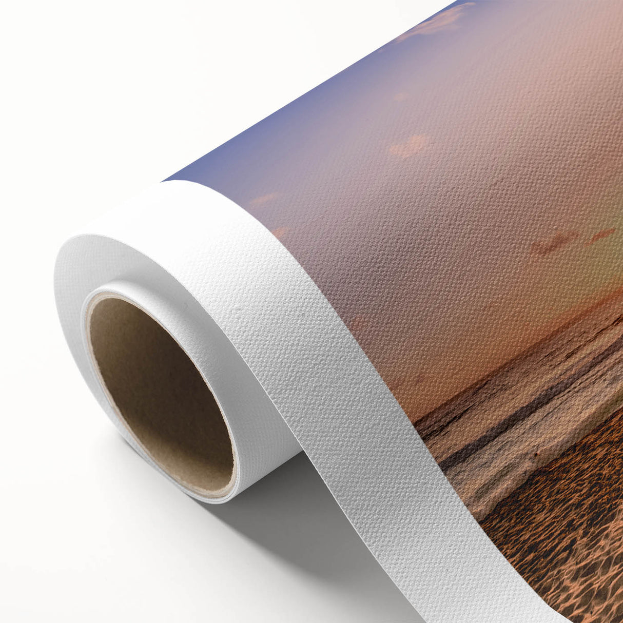 Art deco poster of Oahu, Hawaii, with pastel shades on rolled canvas, ideal for nursery wall art.