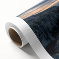 Art deco poster of Idaho scenery with soft pastel shades on rolled canvas, ideal for nursery wall art.