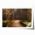 Extra large rolled print of Louisiana scenery with vibrant green and floral accents, ideal for art wall dining room.