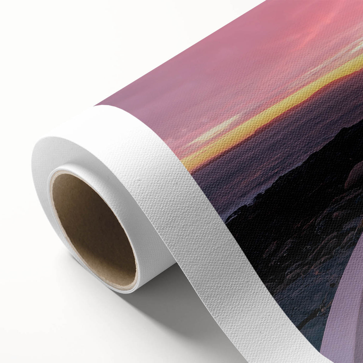Art Deco style poster of Maine scenery in soft pastel colors on rolled canvas, suitable for nursery wall art.