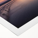 Art deco poster of Annapolis skyline in muted gold and navy, on rolled canvas, ideal for dining room wall art.