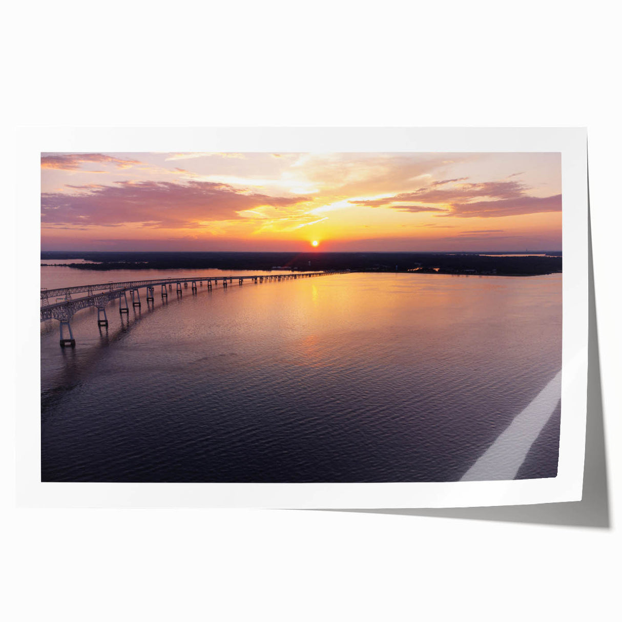 Extra large rolled print of Annapolis scenery in soft pastel shades, ideal for art wall dining room or bathroom decor.