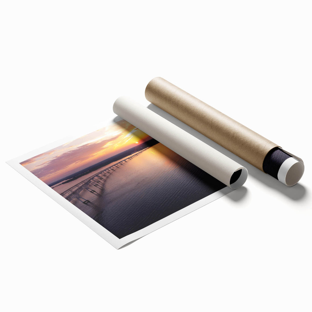 Extra large rolled print featuring a serene Annapolis seascape with soft blue and gray tones.