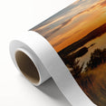Art Deco style poster depicting Minnesota scenery in pastel hues on rolled canvas, ideal for nursery wall art.