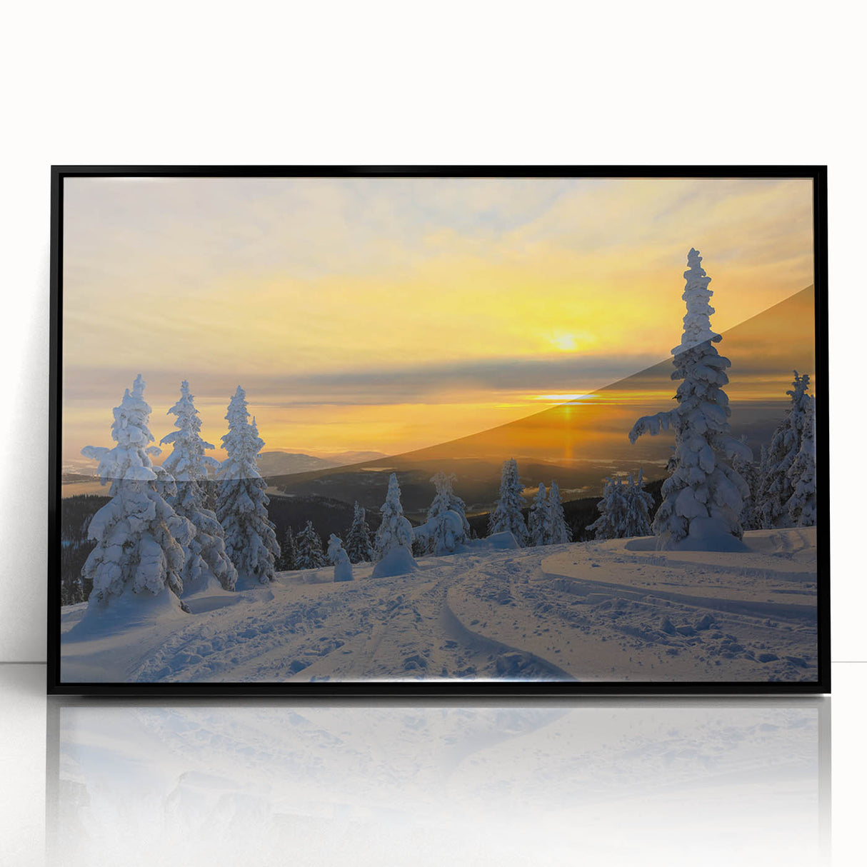 Large abstract wall art featuring a Montana landscape in muted earth tones on a framed acrylic.