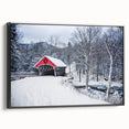 Black and white landscape art painting of New Hampshire scenery on framed canvas, ideal for bedroom decor.