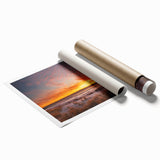Extra large rolled print of New Jersey scenery with vibrant floral motifs, ideal for classy bathroom wall art.