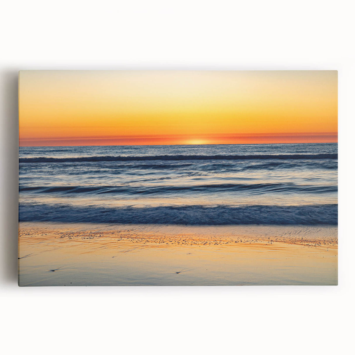 Black and white photograph of the Outer Banks on stretched canvas, suitable as large kitchen wall art.