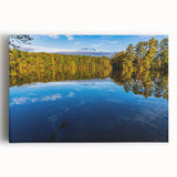 Black and white large art print of Raleigh skyline on stretched canvas, suited for kitchen wall art.