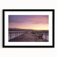 Abstract art print of colorful, textured scenery in an extra large black frame, ideal for living room decor.