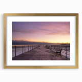 Extra large abstract art print depicting a textured scene of Long Island, USA, in muted earth tones, framed in gold.