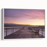 Vintage poster art of Long Island scenery on a framed canvas with vibrant colors, suitable for extra large living room decor.