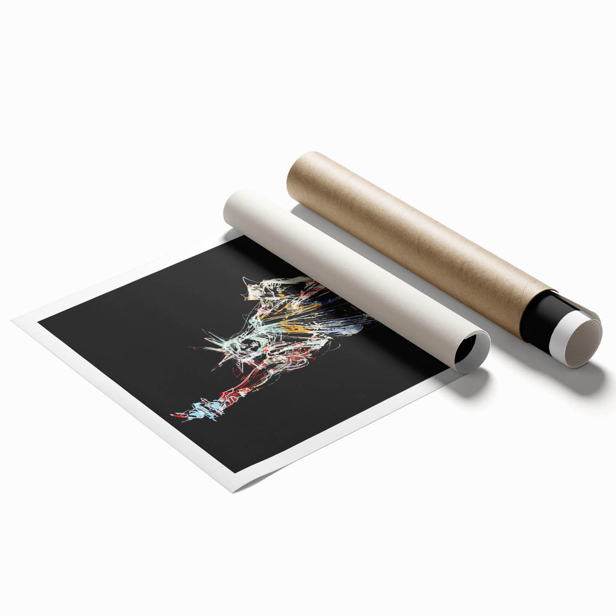 Extra large rolled print of the Statue of Liberty, featuring muted green and blue tones, ideal for classy bathroom wall art.