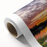 Art Deco poster of Virginia scenery on rolled canvas, featuring pastel shades, ideal for nursery wall art.