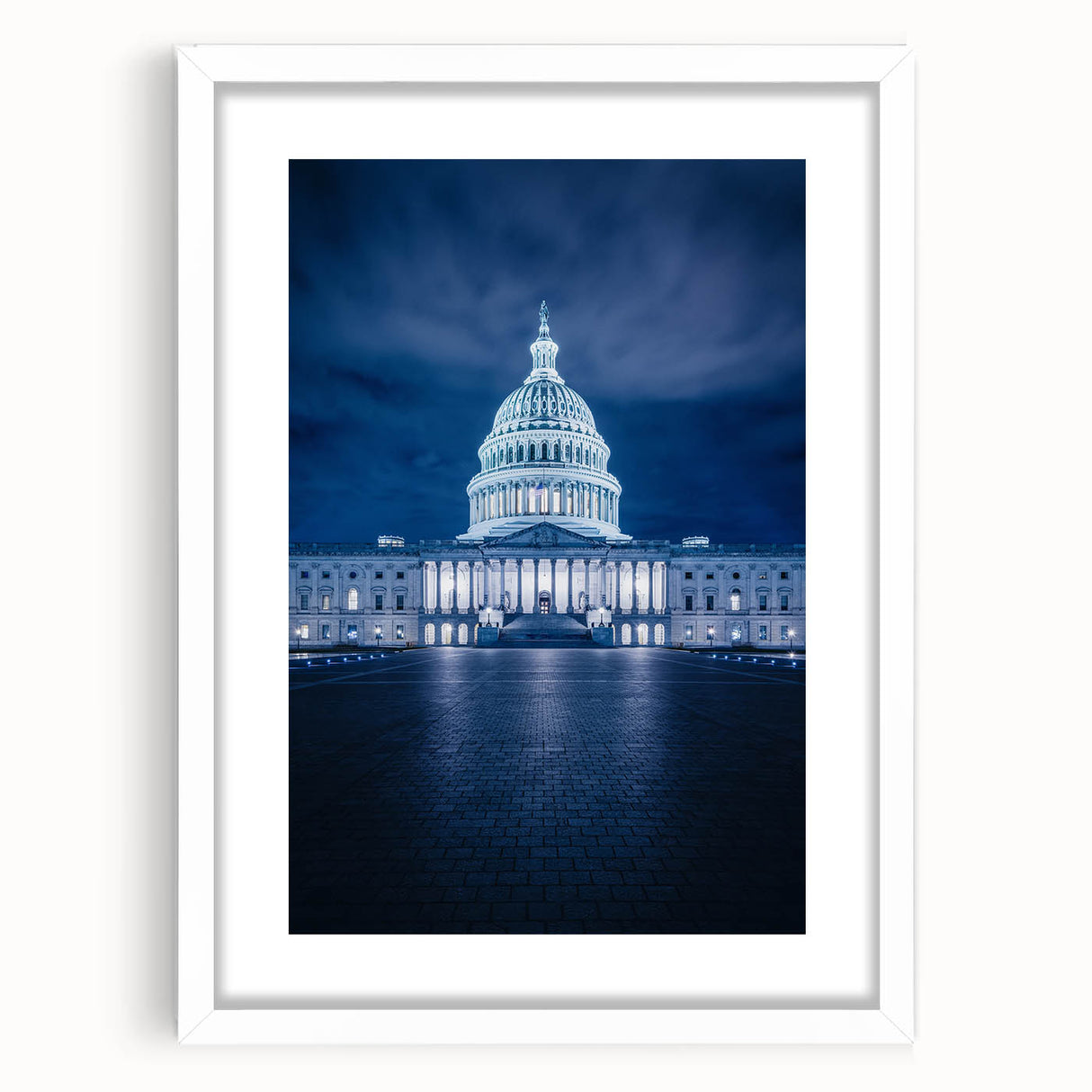 Abstract art print of Washington D.C.