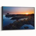Black and white landscape art painting of Olympic National Park on framed canvas, ideal for bedroom wall decor.