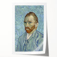 Rolled canvas print of Van Gogh-inspired floral artwork in vibrant colors, suitable for art wall dining room.