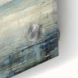 Close-up of vibrant abstract landscapes wall art design on acrylic glass, showcasing rich colors and intricate textures ideal for modern home decor.