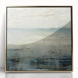 Framed abstract landscape wall art with gold accents, showcasing vibrant colors and intricate details, ideal for modern home decor. Perfect for adding a stylish touch to any room.