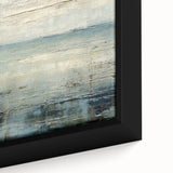 Abstract landscape wall art close-up featuring vibrant colors and intricate textures, beautifully framed to enhance any modern decor setting. Ideal for art enthusiasts seeking unique home accents.