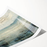 Abstract landscape wall art print, showcasing vibrant colors and dynamic shapes, rolled for easy shipping and display, perfect for modern home decor.
