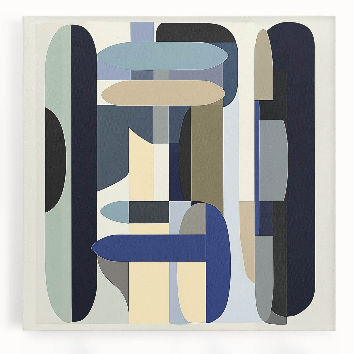 Contemporary Abstract Canvas – Structured Geometric Balance