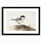 Framed artwork depicting a vibrant animal print design in a sleek black frame, featuring a white mat for added elegance and depth, perfect for home decor.