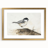 Framed animal art print with a gold mat, showcasing a detailed illustration of various wildlife in vibrant colors. Perfect for enhancing home decor and animal lovers' spaces.