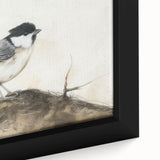 Close-up of a beautifully framed canvas artwork depicting a vibrant, colorful animal design, showcasing intricate details and textures that enhance any interior decor.