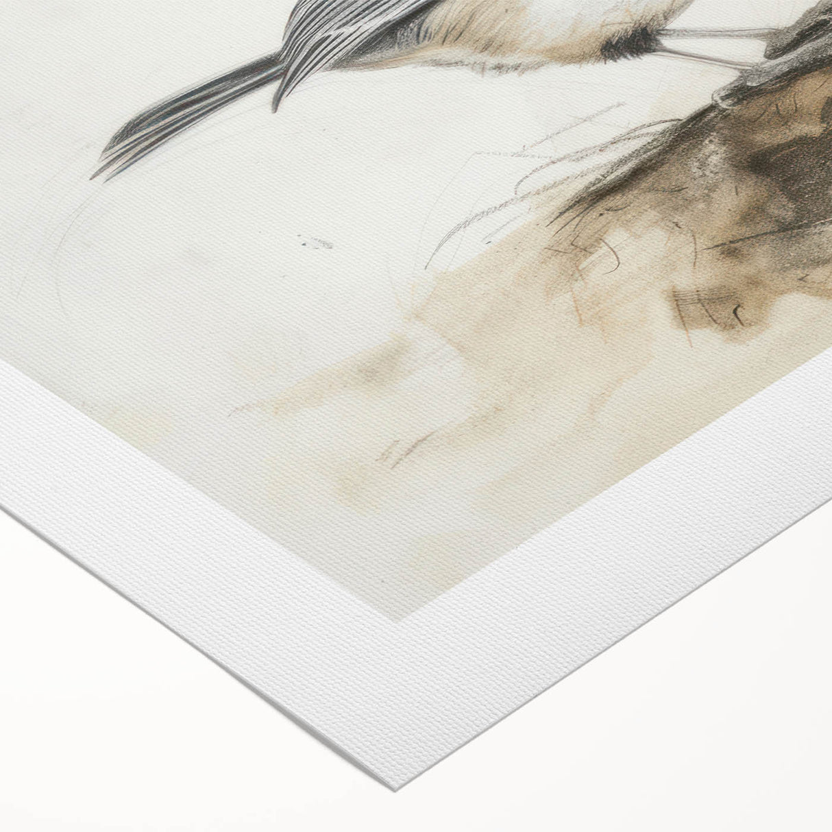 Colorful rolled canvas showcasing a vibrant animal-themed wall art design, featuring intricate details and textures, packaged securely in a protective cardboard tube. Ideal for enhancing home decor or art collections.