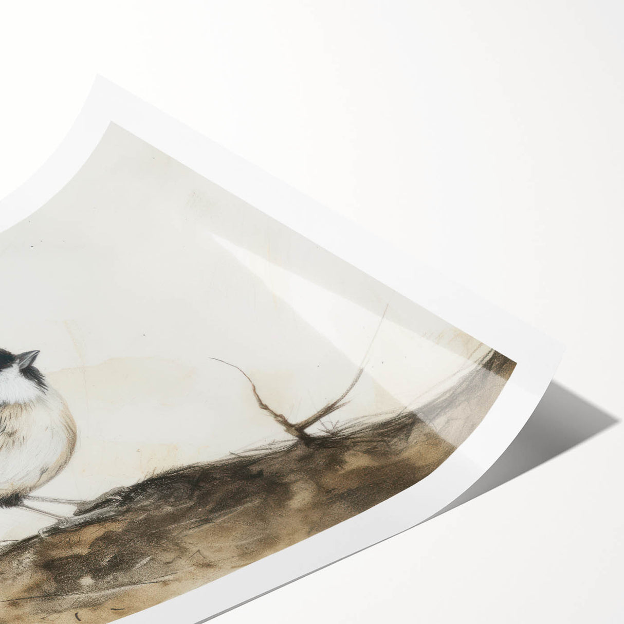 Rolled canvas print showcasing a vibrant animal design with intricate details and rich colors, ideal for home decor, packaged securely in a protective cardboard tube.
