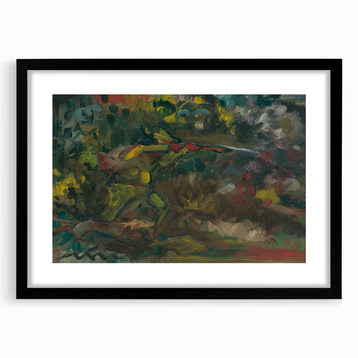 Expressionism Wall Art - Abstract Forest Scene by Expressionist Artist