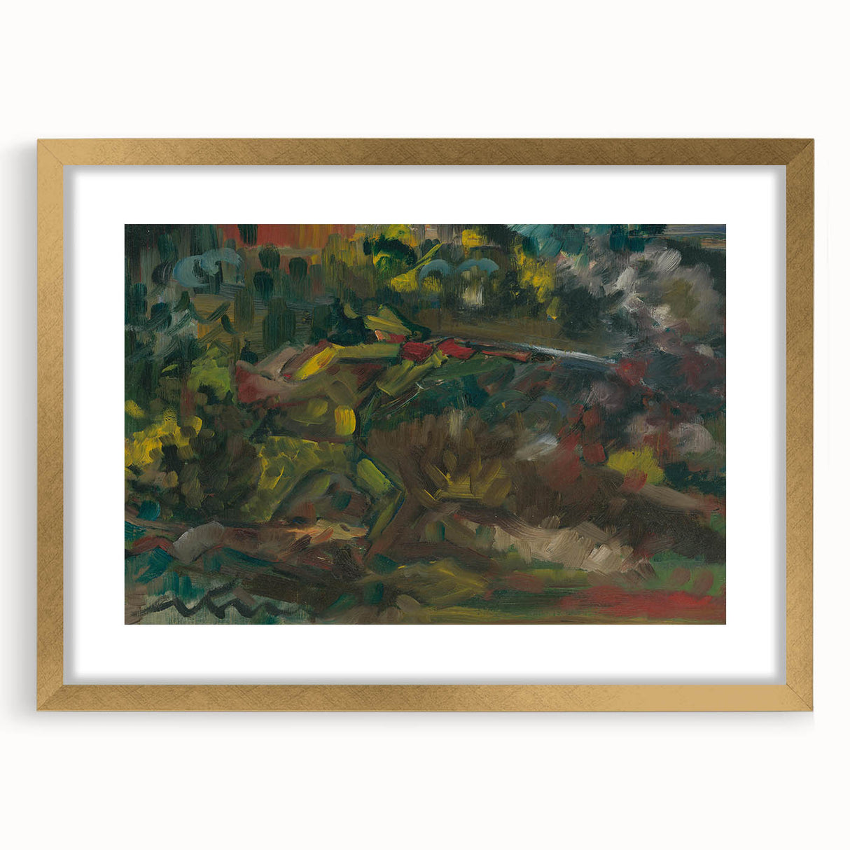 Expressionism Wall Art - Abstract Forest Scene by Expressionist Artist